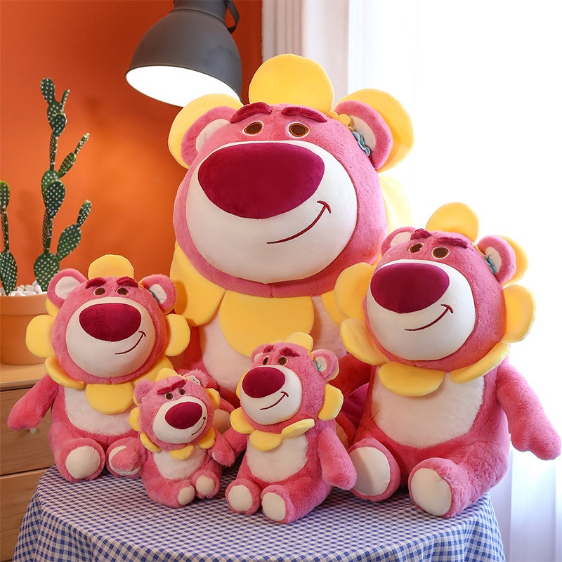 Thú bông Gấu Dâu Lotso đeo hoa